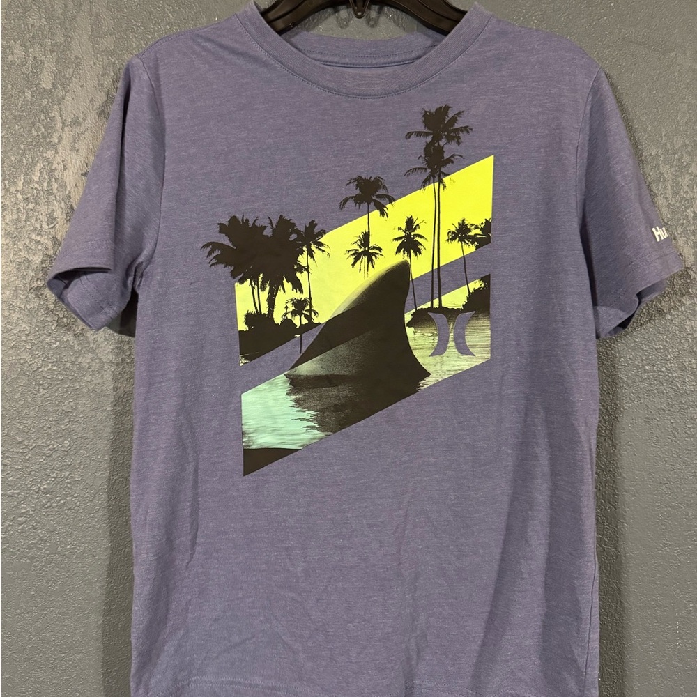 Hurley Kids Blue and Yellow Graphic Tee